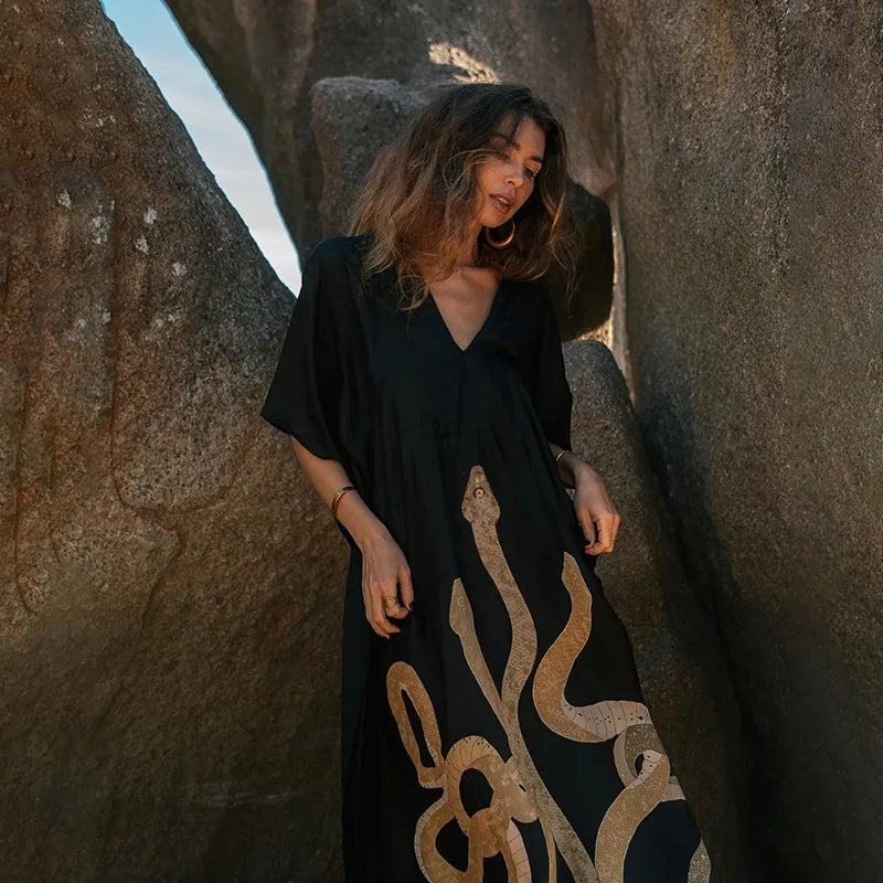 *Limited Edition* Black Kimono | Casual Luxury | Bikini Cover | Loose Cardigan