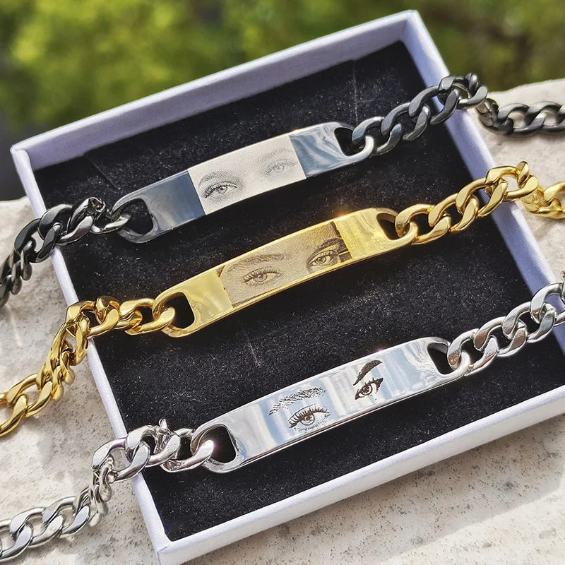Custom Engraved Cuban Link Bracelet
